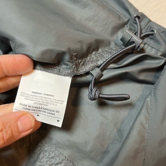 Nike Athletic Dept Packable Gray Windbreaker‎ Full Zip Jacket Womans Size Med - Picture 5 of 6